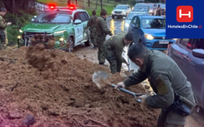 Carabineros despejan Ruta 150
